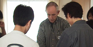Jack Blackburn teaching Jack Blackburn teaching